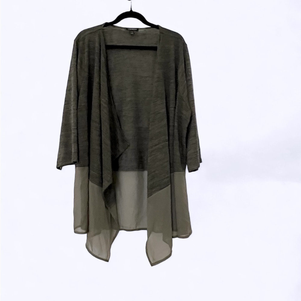 2/$30 Lane Bryant Cardigan Open Front Green SZ 22/24 Plus